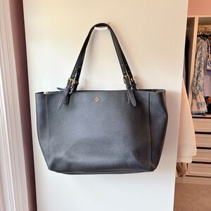 Tory Burch black large purse